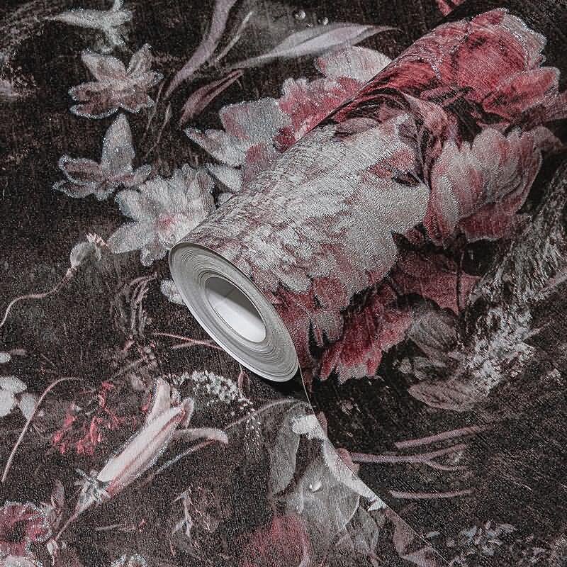 Tapete Grau, Silber, Rosa, Rose, Schwarz, Anthrazit AS-Creation Vliestapete (388214)