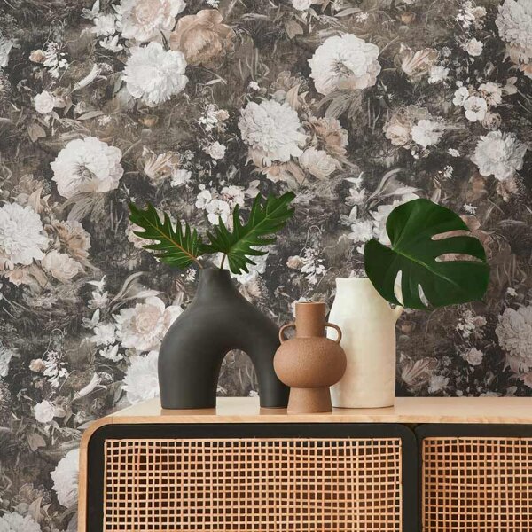 Tapete Braun, Grau, Silber, Schwarz, Anthrazit AS-Creation Vliestapete (388213)