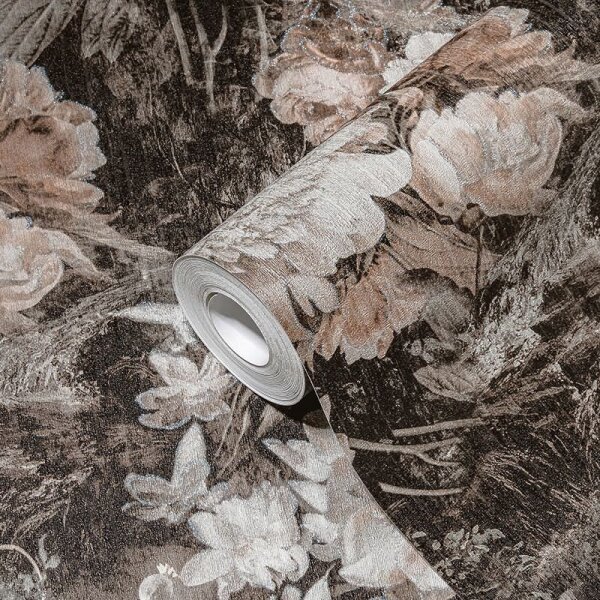 Tapete Braun, Grau, Silber, Schwarz, Anthrazit AS-Creation Vliestapete (388213)