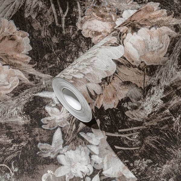 Tapete Braun, Grau, Silber, Schwarz, Anthrazit AS-Creation Vliestapete (388213)