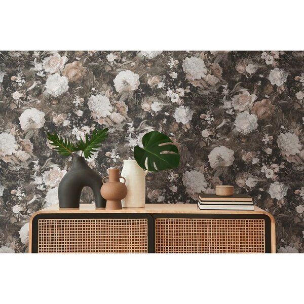 Tapete Braun, Grau, Silber, Schwarz, Anthrazit AS-Creation Vliestapete (388213)