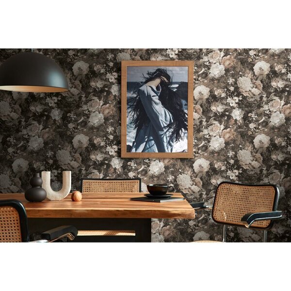 Tapete Braun, Grau, Silber, Schwarz, Anthrazit AS-Creation Vliestapete (388213)