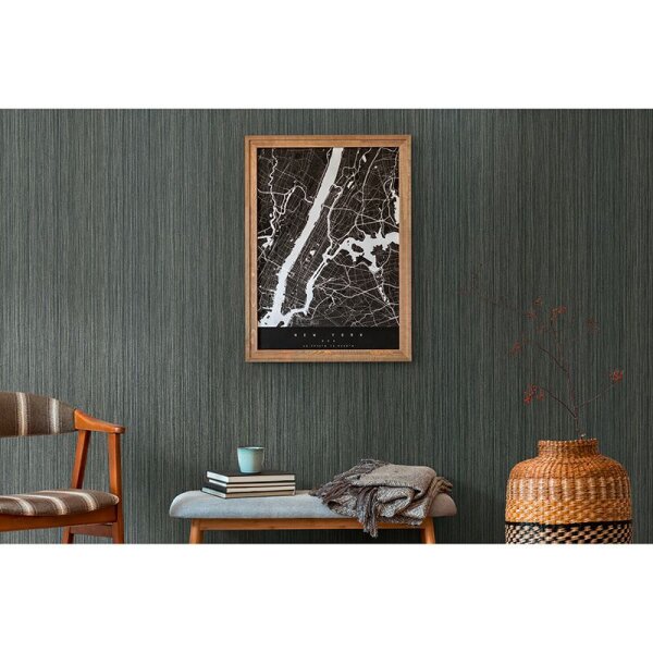 Tapete Grau, Silber, Schwarz, Anthrazit AS-Creation Vliestapete (388191)