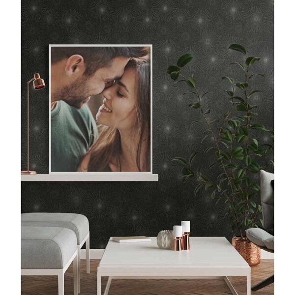 Tapete Grau, Silber, Schwarz, Anthrazit AS-Creation Vliestapete (388181)