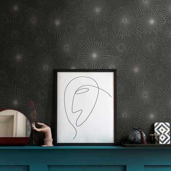 Tapete Grau, Silber, Schwarz, Anthrazit AS-Creation Vliestapete (388181)