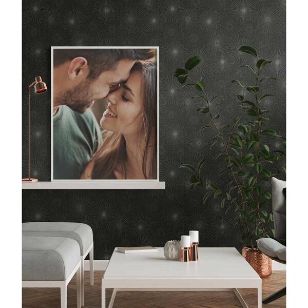 Tapete Grau, Silber, Schwarz, Anthrazit AS-Creation Vliestapete (388181)