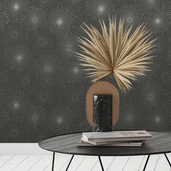 Tapete Grau, Silber, Schwarz, Anthrazit AS-Creation Vliestapete (388181)