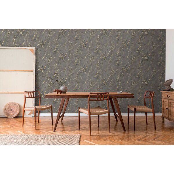 Tapete Gold, Kupfer, Schwarz, Anthrazit AS-Creation Vliestapete (388175)