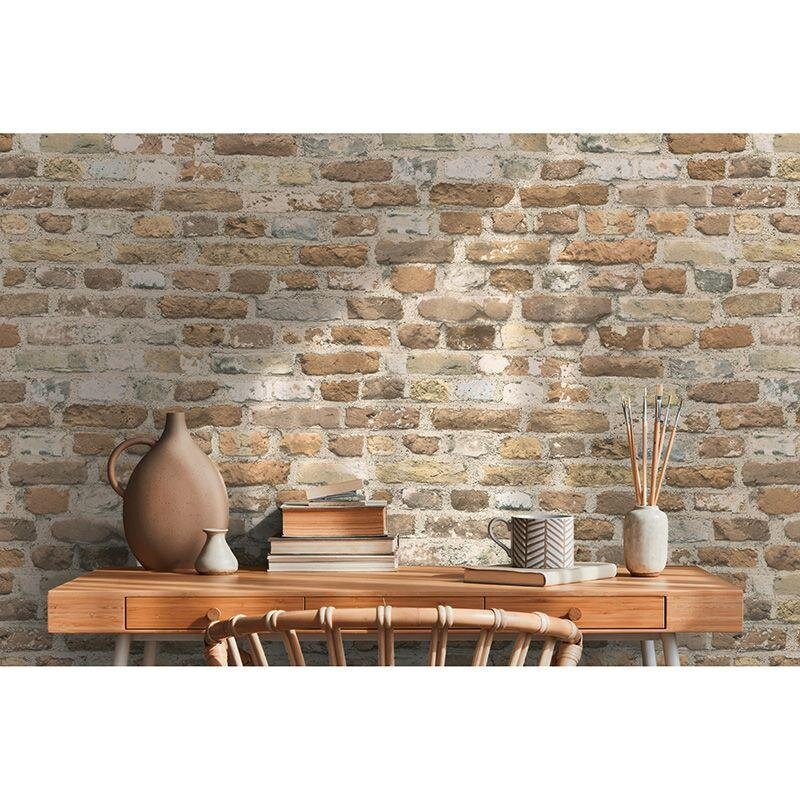 Tapete Beige, Creme, Braun, Grau, Silber AS-Creation Vliestapete (388293)