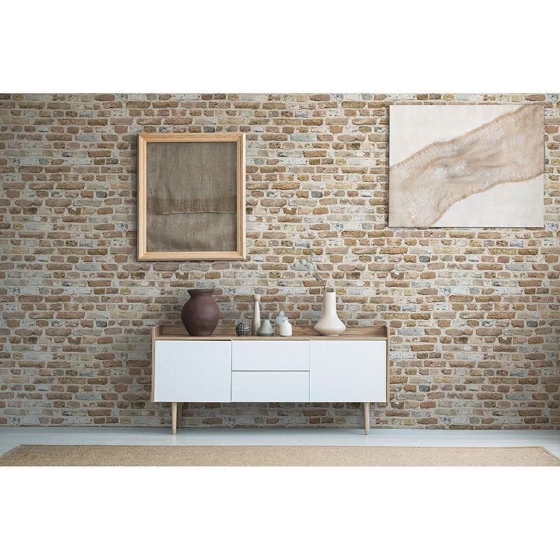 Tapete Beige, Creme, Braun, Grau, Silber AS-Creation Vliestapete (388293)