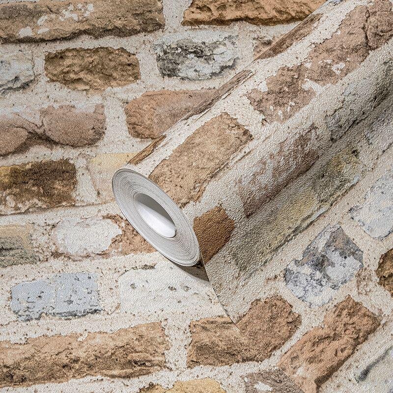 Tapete Beige, Creme, Braun, Grau, Silber AS-Creation Vliestapete (388293)