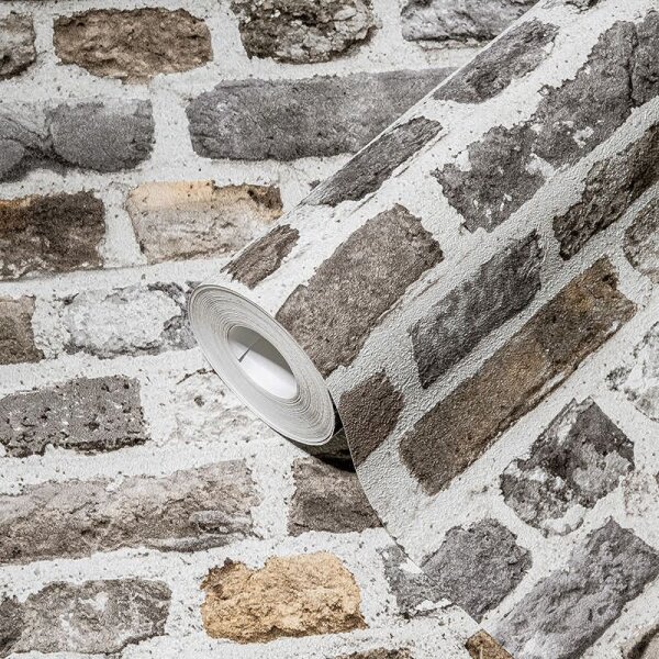 Tapete Braun, Grau, Silber AS-Creation Vliestapete (388292)