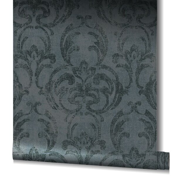 Tapete Schwarz, Anthrazit Novamur Vliestapete (82391)