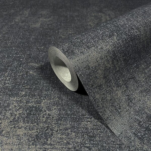 Tapete Schwarz, Anthrazit Novamur Vliestapete (82390)