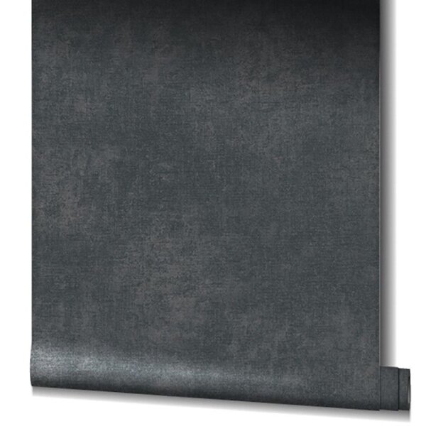 Tapete Schwarz, Anthrazit Novamur Vliestapete (82390)