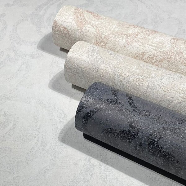 Tapete Beige, Creme, Grau, Silber Novamur Vliestapete (82386)