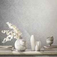 Tapete Beige, Creme, Grau, Silber Novamur Vliestapete...