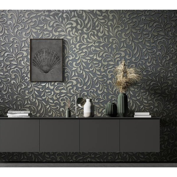 Tapete Grau, Silber Novamur Vliestapete (82385)