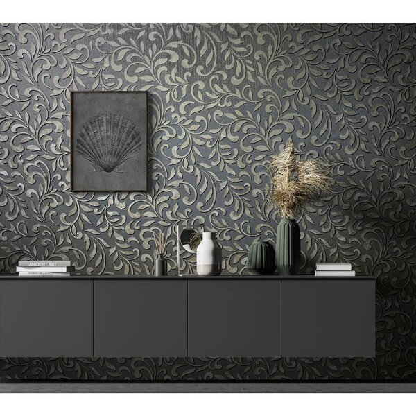 Tapete Grau, Silber Novamur Vliestapete (82385)