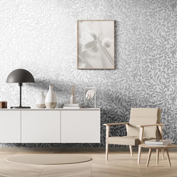 Tapete Beige, Creme, Grau, Silber Novamur Vliestapete (82384)