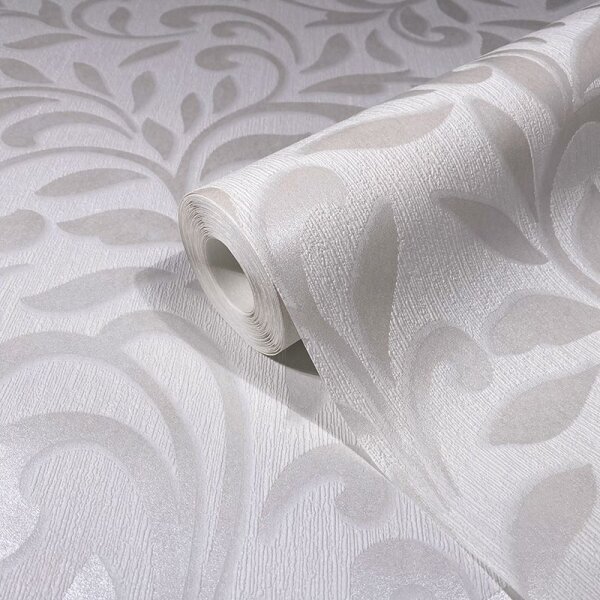 Tapete Grau, Silber, Weiß Novamur Vliestapete (82383)