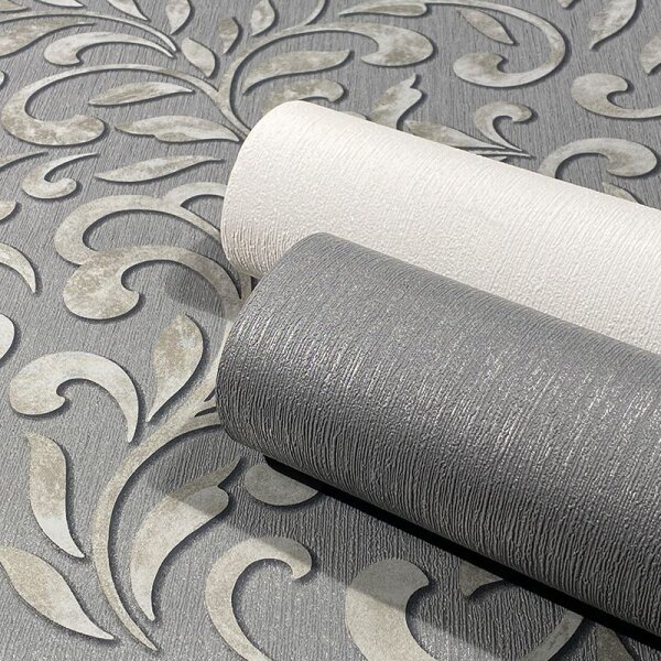 Tapete Grau, Silber Novamur Vliestapete (82382)