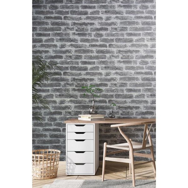 Tapete Grau, Silber Novamur Vliestapete (82378)