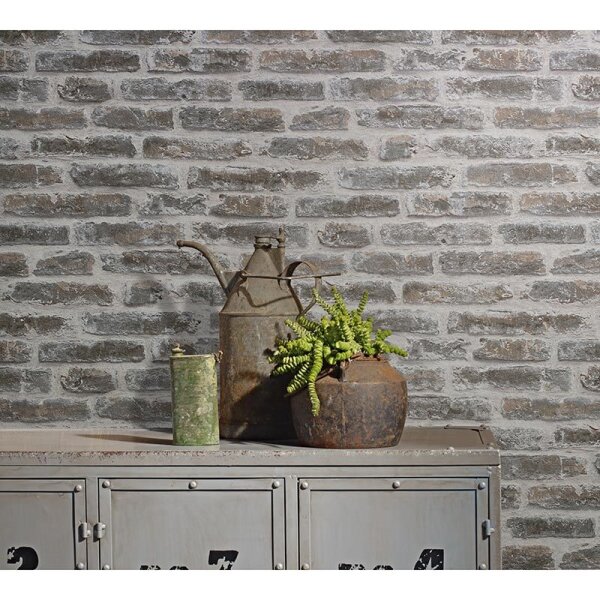 Tapete Braun, Grau, Silber Novamur Vliestapete (82377)