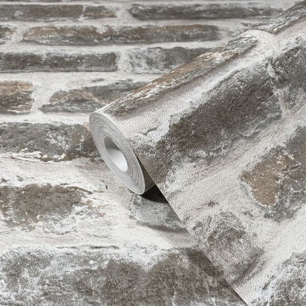 Tapete Braun, Grau, Silber Novamur Vliestapete (82377)