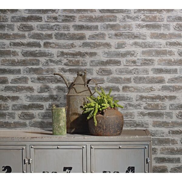 Tapete Braun, Grau, Silber Novamur Vliestapete (82377)