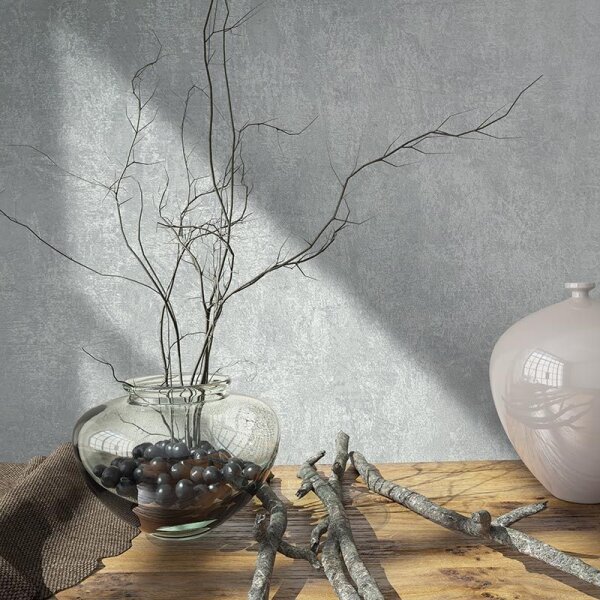 Tapete Grau, Silber Novamur Vliestapete (82376)