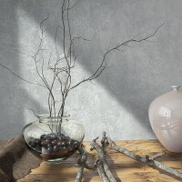 Tapete Grau, Silber Novamur Vliestapete (82376)