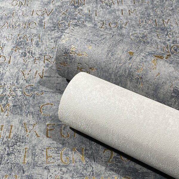 Tapete Gold, Kupfer, Grau, Silber Novamur Vliestapete (82373)