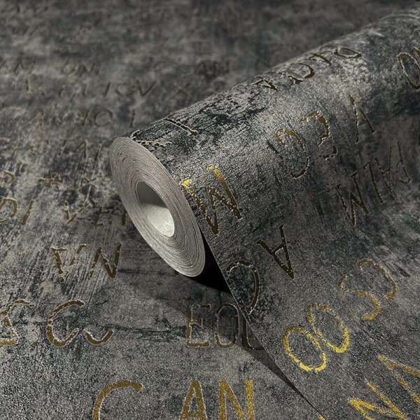 Tapete Gold, Kupfer, Grau, Silber Novamur Vliestapete (82368)