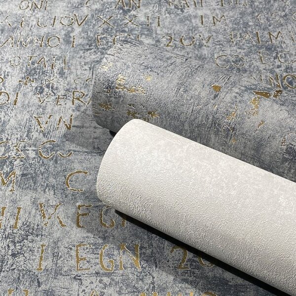 Tapete Gold, Kupfer, Grau, Silber Novamur Vliestapete (82368)