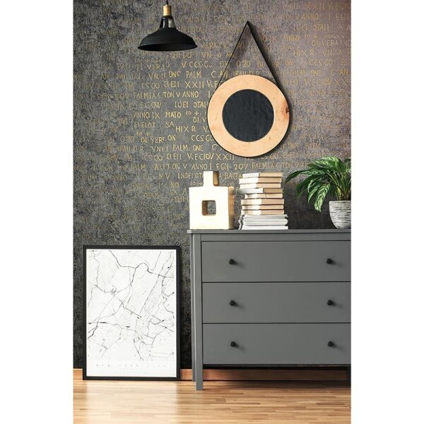 Tapete Gold, Kupfer, Grau, Silber Novamur Vliestapete (82368)