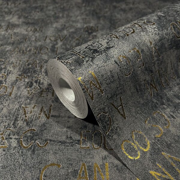 Tapete Gold, Kupfer, Grau, Silber Novamur Vliestapete (82368)