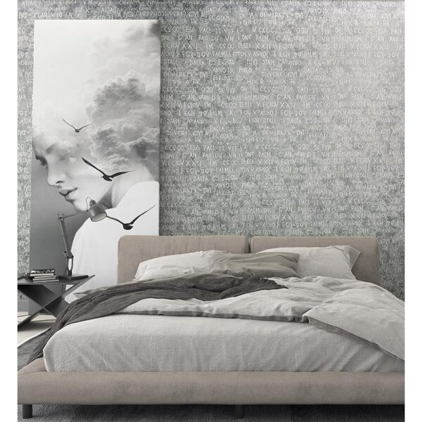 Tapete Grau, Silber Novamur Vliestapete (82367)