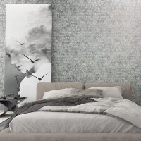 Tapete Grau, Silber Novamur Vliestapete (82367)