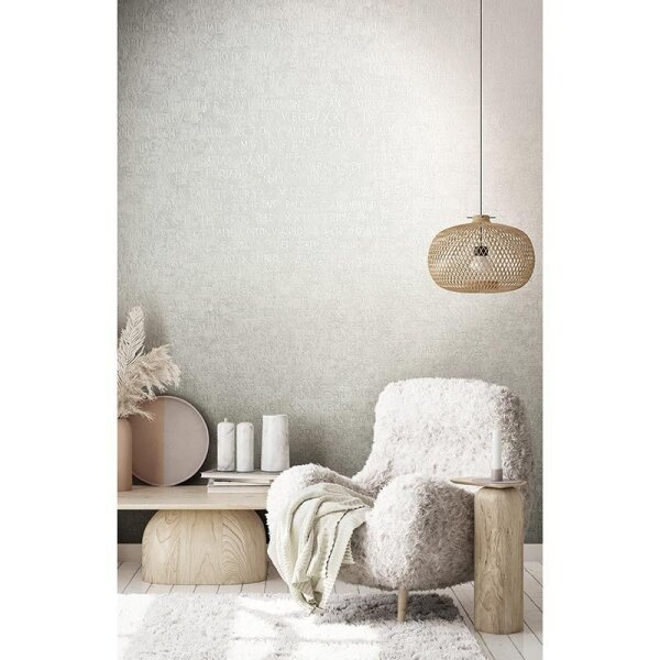 Tapete Grau, Silber, Weiß Novamur Vliestapete (82364)