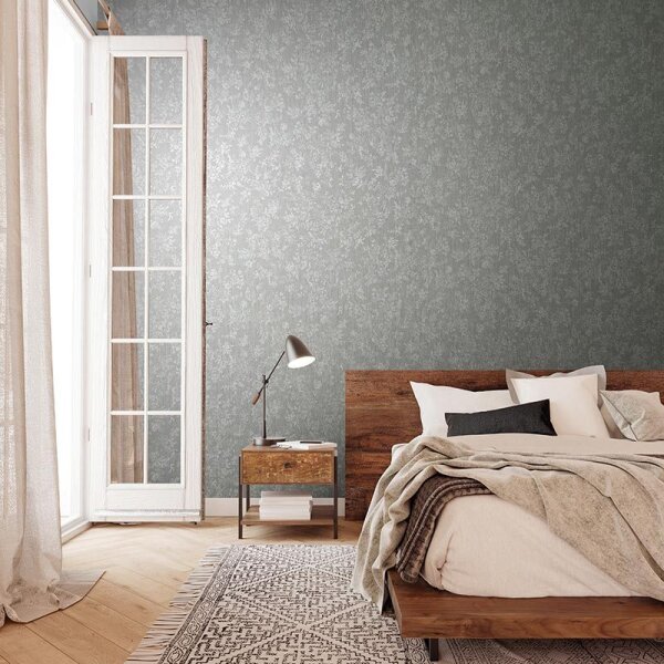 Tapete Grau, Silber Novamur Vliestapete (82359)