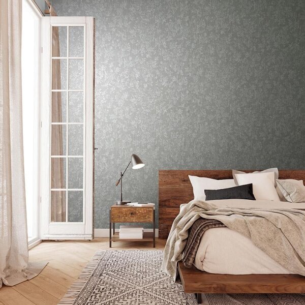 Tapete Grau, Silber Novamur Vliestapete (82359)