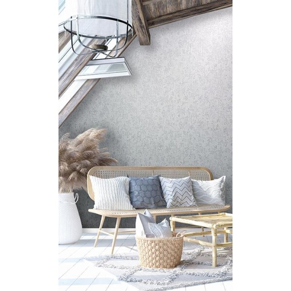 Tapete Grau, Silber, Pastellfarben Novamur Vliestapete (82356)