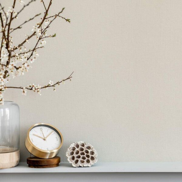 Tapete Beige, Creme, Weiß Novamur Vliestapete (82346)