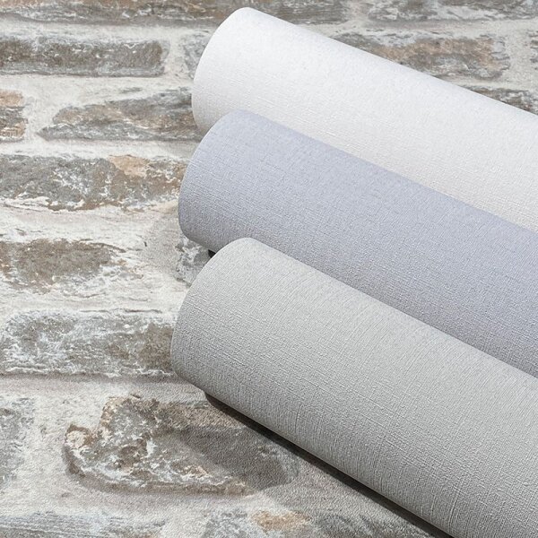 Tapete Beige, Creme, Weiß Novamur Vliestapete (82346)