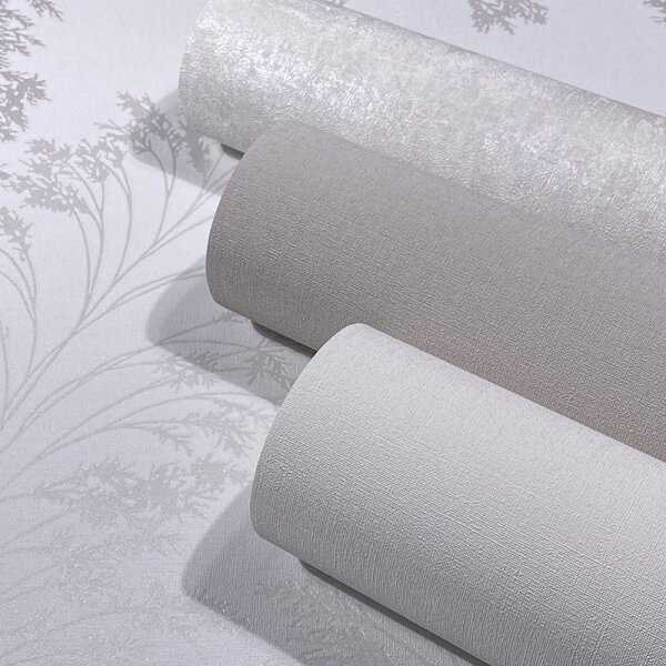 Tapete Grau, Silber, Weiß Novamur Vliestapete (82342)