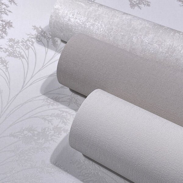 Tapete Grau, Silber, Weiß Novamur Vliestapete (82342)