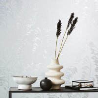 Tapete Grau, Silber, Wei&szlig; Novamur Vliestapete (82342)