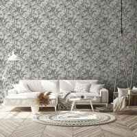 Tapete Greige, Schwarz-Wei&szlig; Novamur Vliestapete...