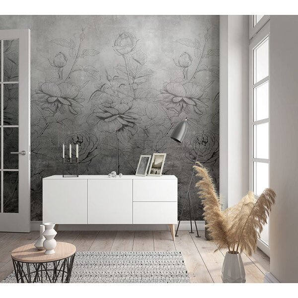 Digitaldruck-Tapete Grau, Silber Novamur (81602)